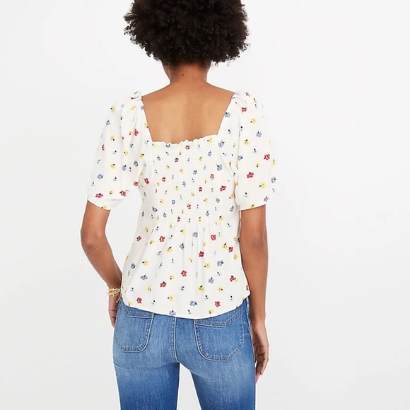 Madewell Seamed Button-Down Shirt in Confetti Floral, Medium - Picture 5 of 8